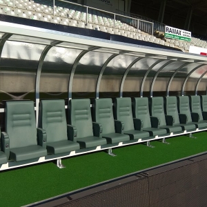 Football stadium „STŘELNICE" – soccer benches